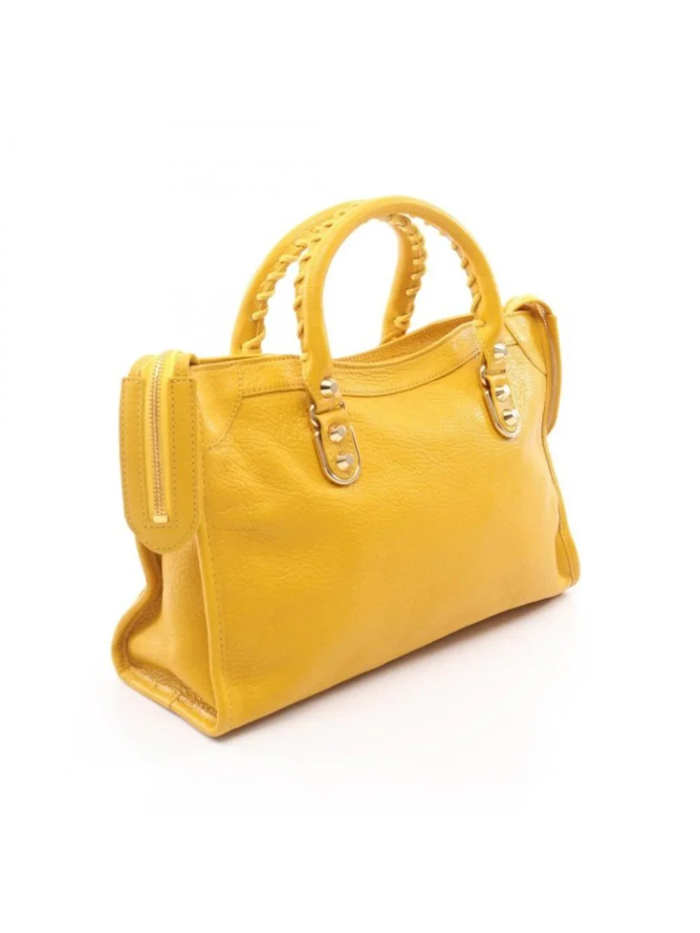Balenciaga Handbag Classic Metallic Edge City Yellow Leather - Picture 2 of 8